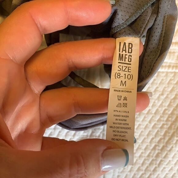 NWOT IAB MFG Namaste Zebra Love Smoke Padded Bra Women’s Medium Stretch - Picture 5 of 5